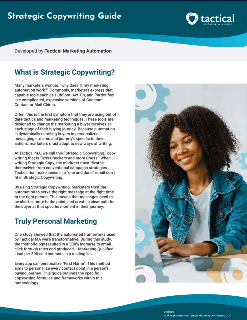 Strategic Copywriting Front Page
